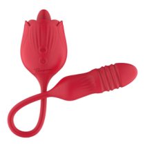 Automatinis vibratorius - stimuliatorius „Thrusting Dildo with Tongue Function“ - Teazers