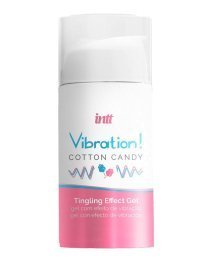 Stimuliuojantis gelis „Vibration! Cotton Candy“, 15 ml - Intt