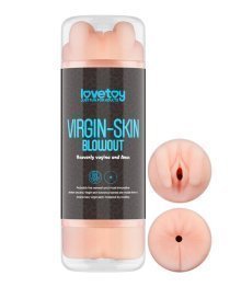 Dvipusis masturbatorius „Virgin-Skin Blowout - Vagina and Anus“ - Love Toy