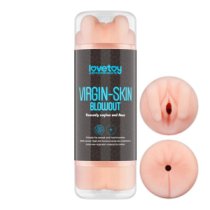 Dvipusis masturbatorius „Virgin-Skin Blowout - Vagina and Anus“ - Love Toy