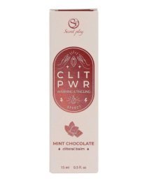 Stimuliuojantis balzamas klitoriui „Clit PWR - Mint Chocolate“, 15 ml - Secret Play
