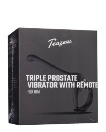 Prostatos masažuoklis - žiedas „Triple Prostate Vibrator with Remote“ - Teazers