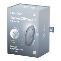 Klitorinis vibratorius - stimuliatorius „Tap & Climax 1“ - Satisfyer