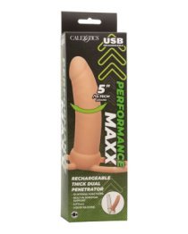 Vibruojantis strap-on dildo „Performance Maxx Rechargeable Thick“ - CalExotics