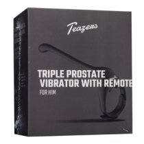 Prostatos masažuoklis - žiedas „Triple Prostate Vibrator with Remote“ - Teazers