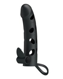 Vibruojanti penio mova „Penis Sleeve with Ball Strap 6“ - Pretty Love