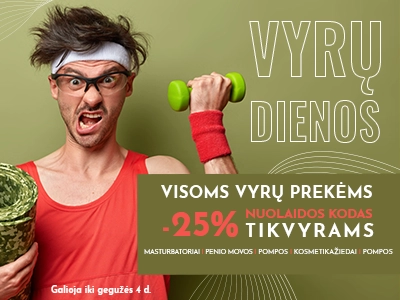 Sekso prekės - Vyrų prekėms -25%